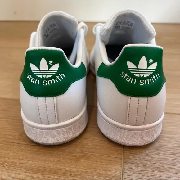 adidas Stan Smith White Leather Classic Shoes Size M8.5 W9.5 - Picture 3 of 6